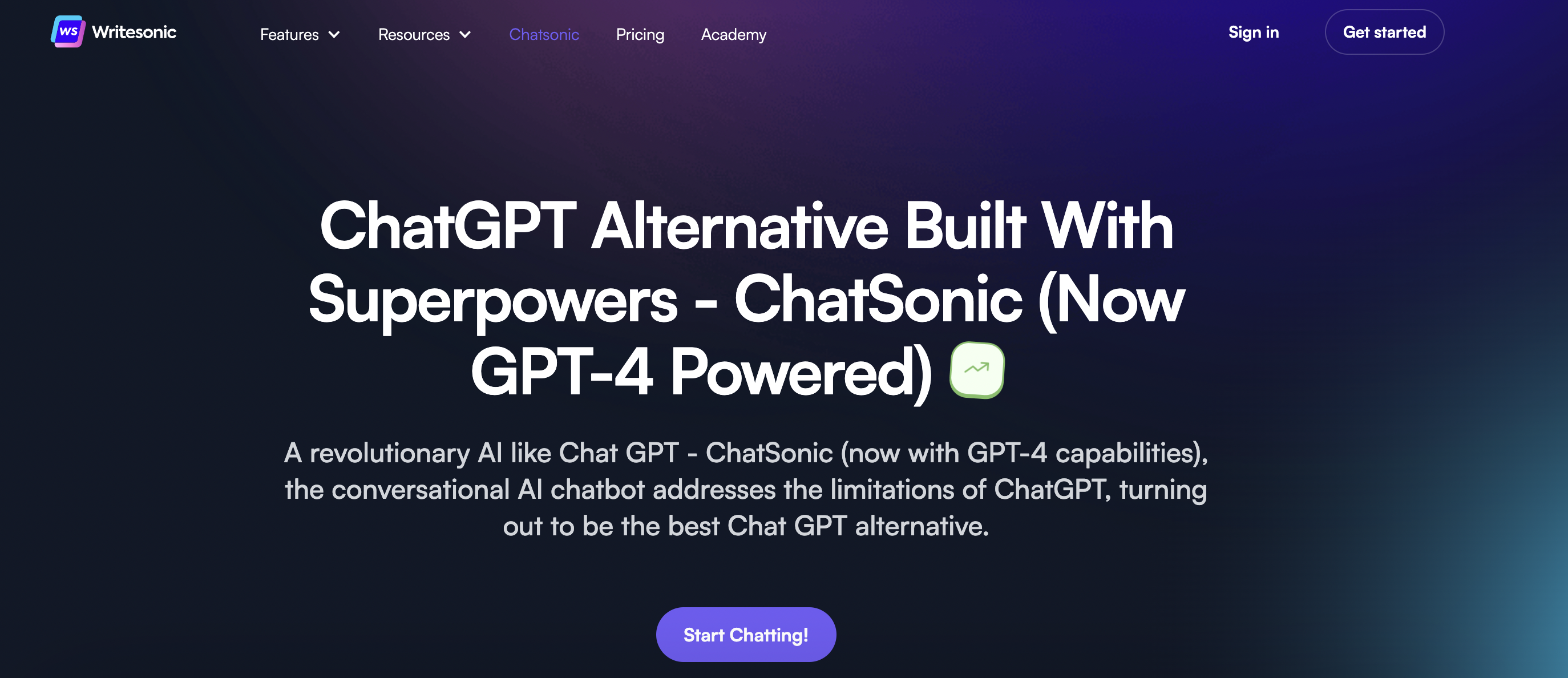 chatgpt alternatives chatsonic
