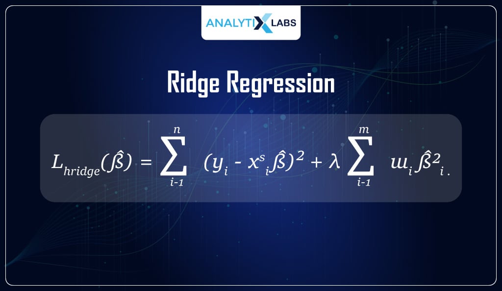 ridge regression for regularization