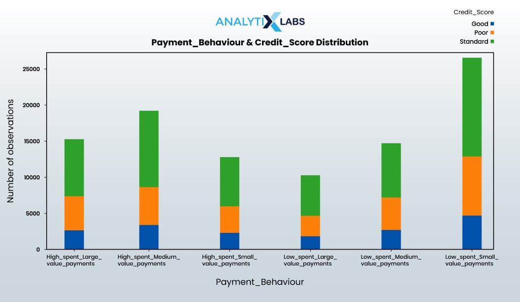payment behavior output
